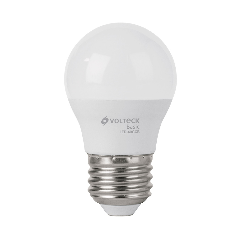 Lampara LED G45 5 W (equiv. 40 W), luz calida, caja, Basic
