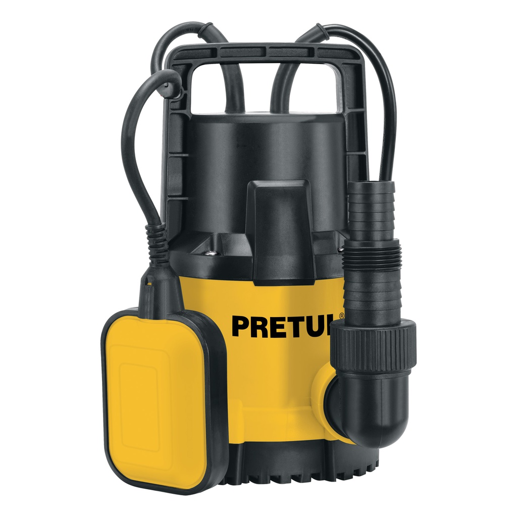 Bomba sumergible plastica, 1/2 HP para agua limpia, Pretul