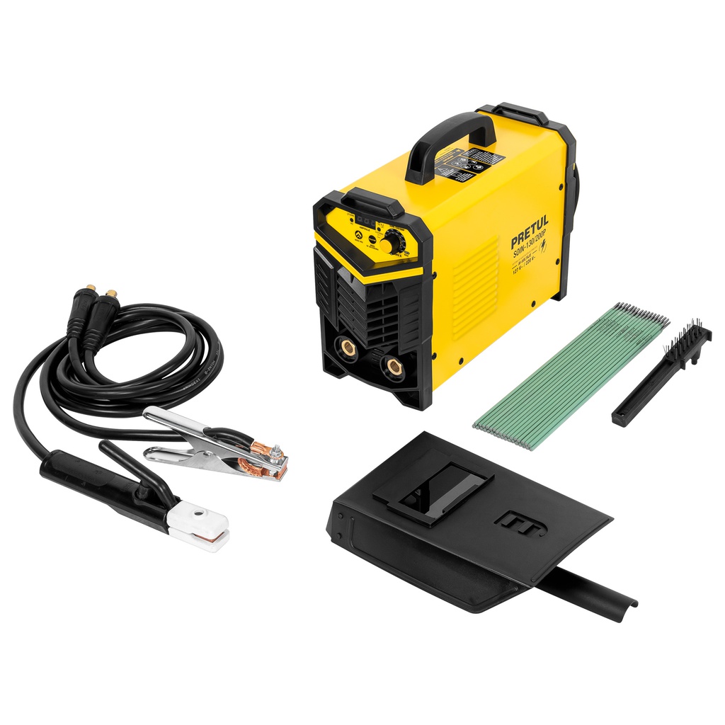 Soldadora inversora bi-voltaje 200 A, 127 V/220 V, Pretul