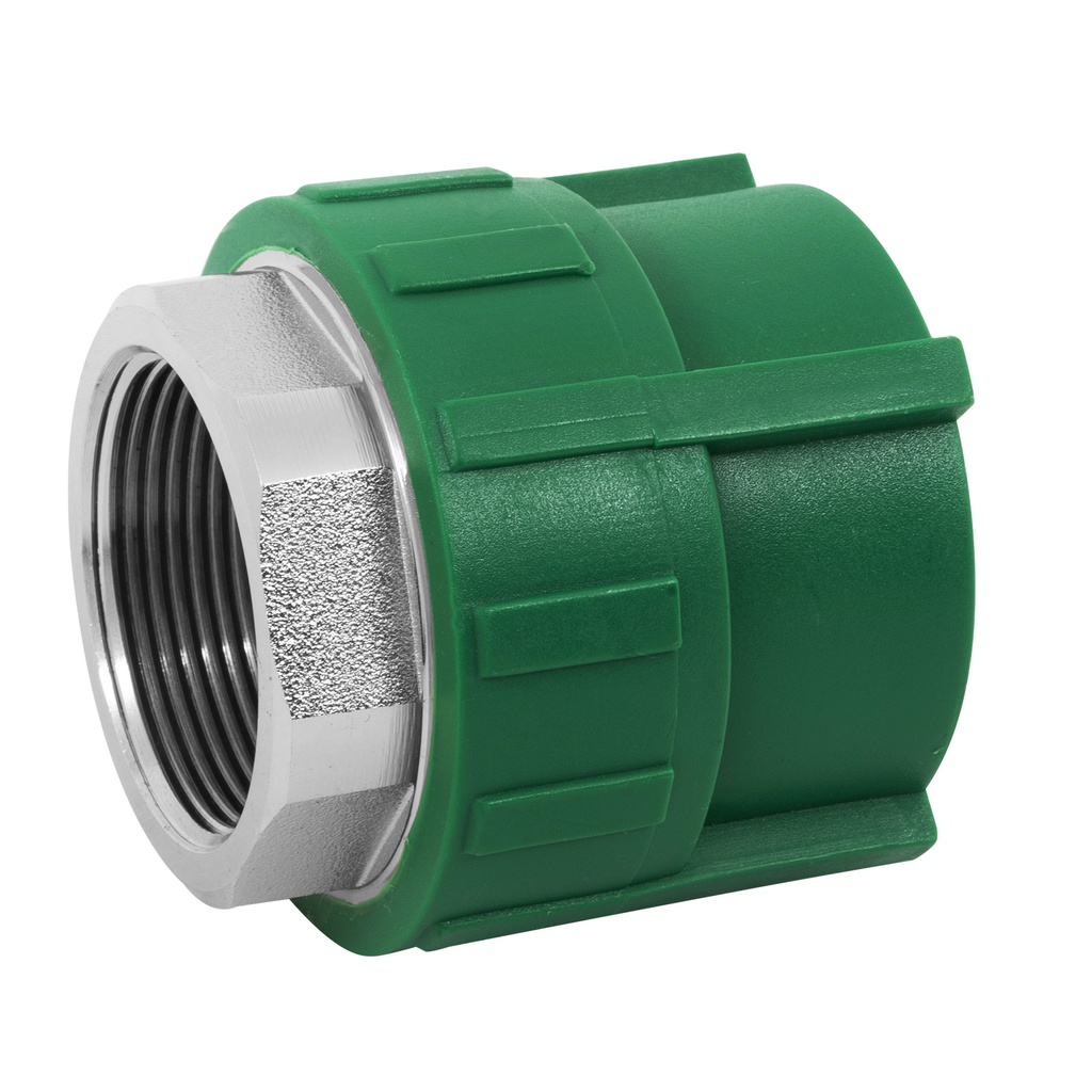 Adaptador PPR 1-1/2' hembra con inserto metalico, Foset