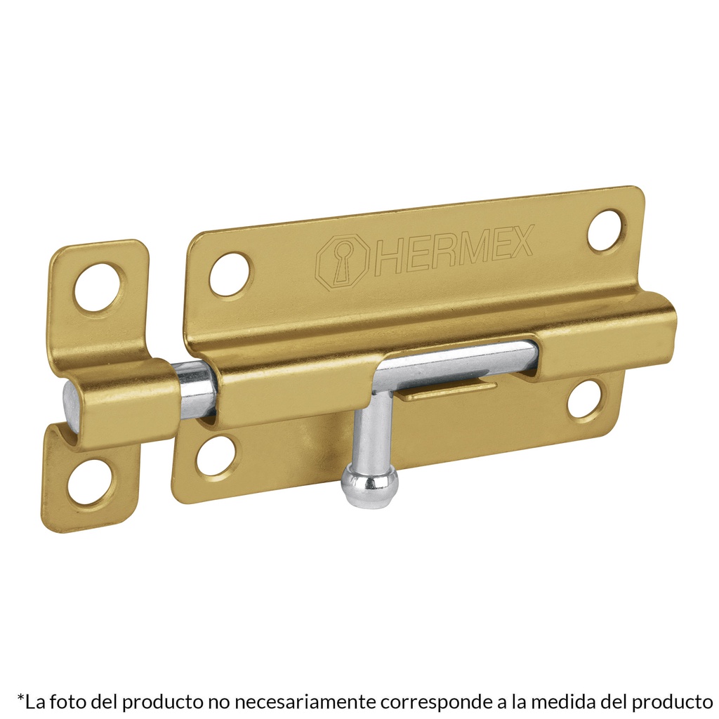 Pasador de barril de acero laton 6', Hermex