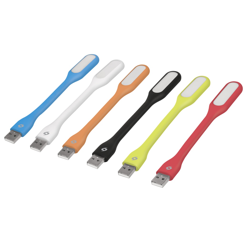 Mini-lampara flexible de 5 LEDs 1W para puerto USB, Volteck