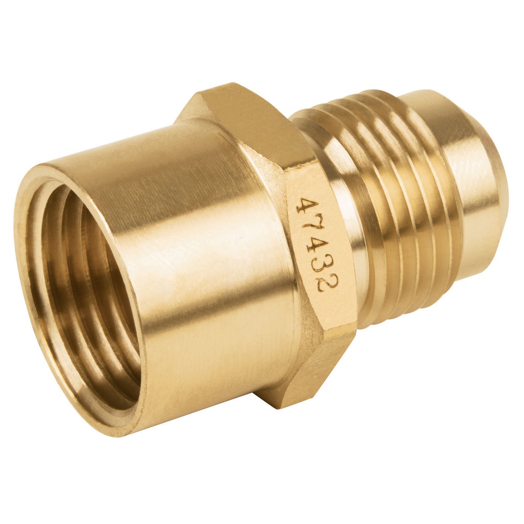 Niple campana de laton de 1/2' X 1/2', Foset