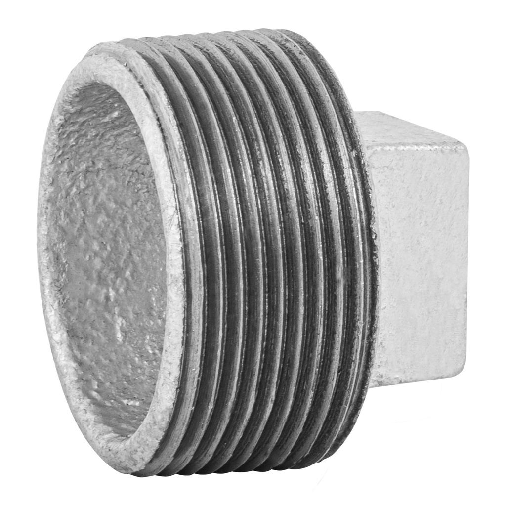Tapon macho 1-1/2' de acero galvanizado, Foset