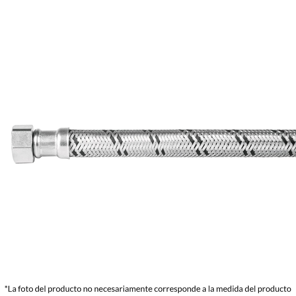 Manguera para boiler, acero inox, 1/2'x1/2', 120 cm, Foset