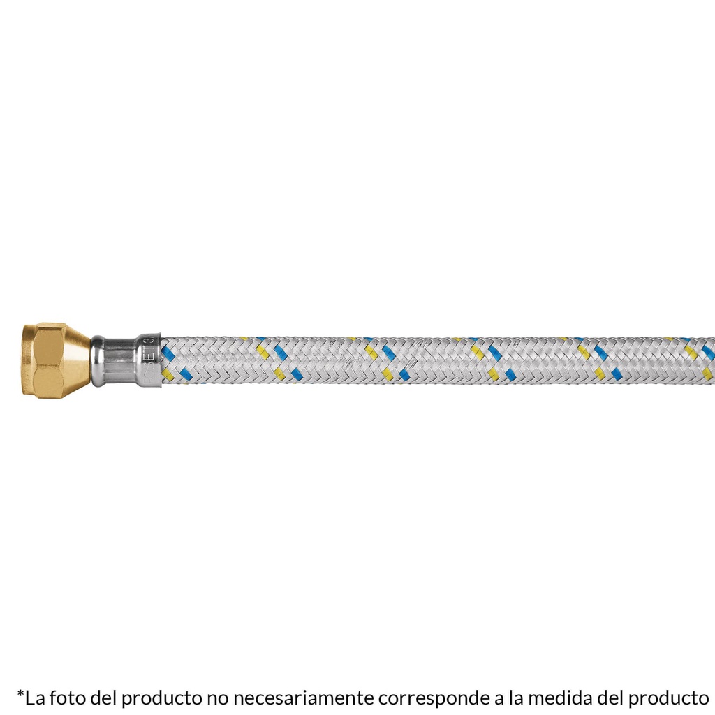 Manguera para gas, aluminio, 3/8' x 3/8', 60 cm, Foset