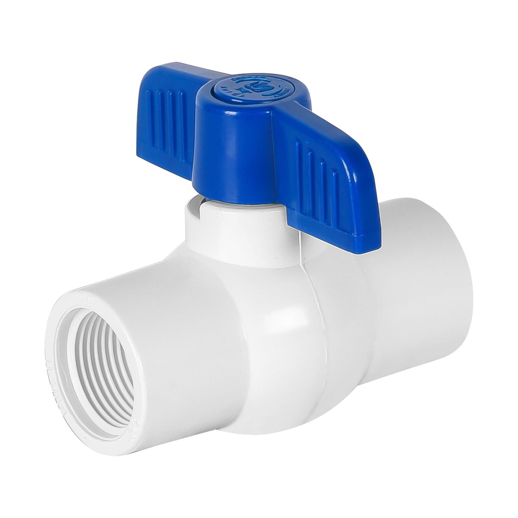 Valvula esfera de PVC 3/4' roscable, Foset