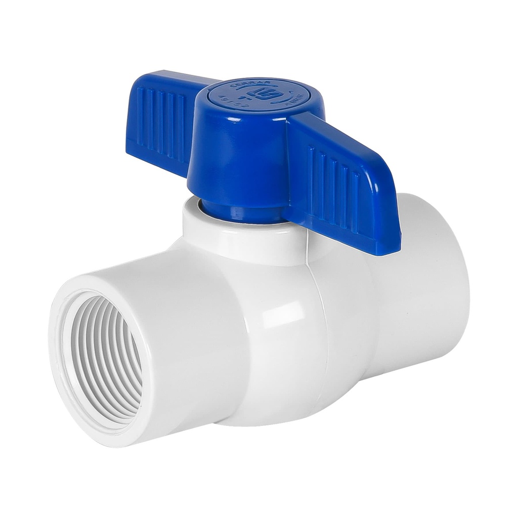 Valvula esfera de PVC 1' roscable, Foset