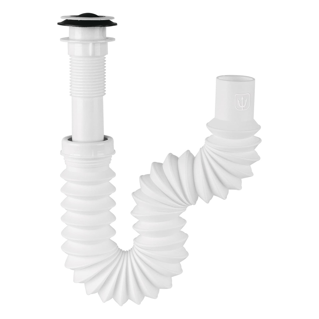 Cespol flexible 1-1/4', contra, polipropileno, para lavabo