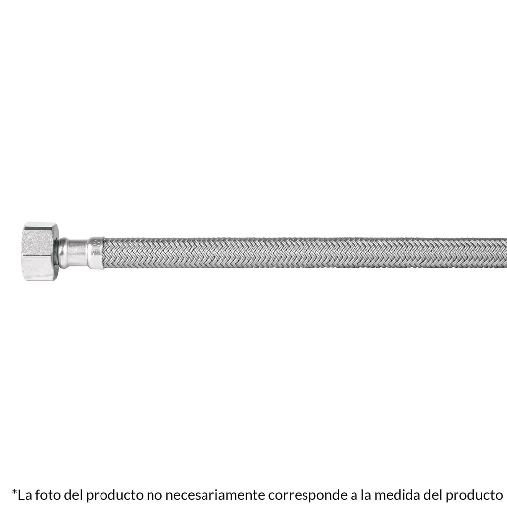Manguera lavabo/fregadero, vinilo gris, 1/2' x 1/2', 100 cm