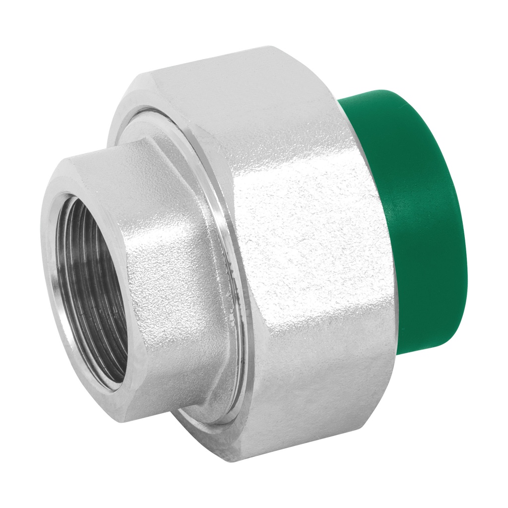 Tuerca union mixta de PPR 3/4' x 3/4', Foset