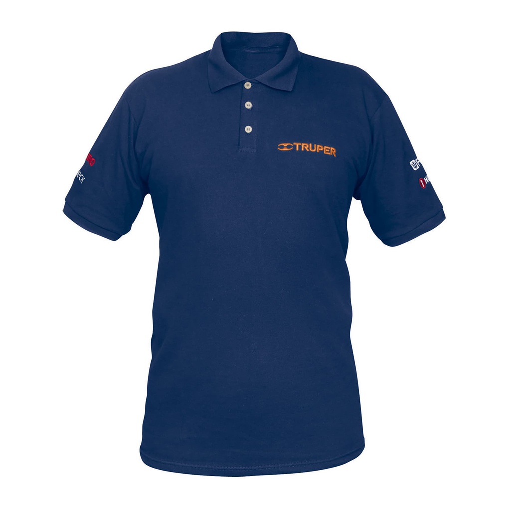 Playera polo para hombre, azul, M, Truper
