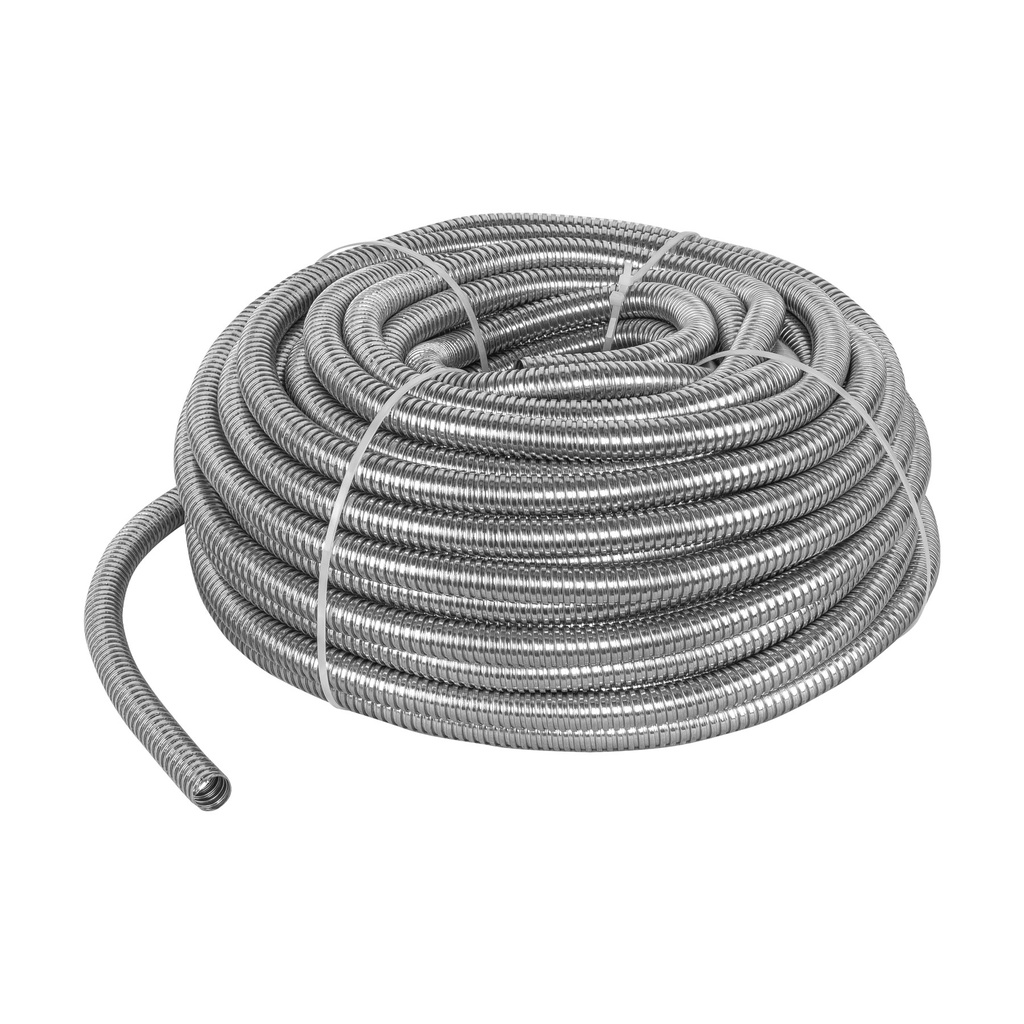 Rollo de 50 m de tubo flexible metalico de 1/2', Volteck