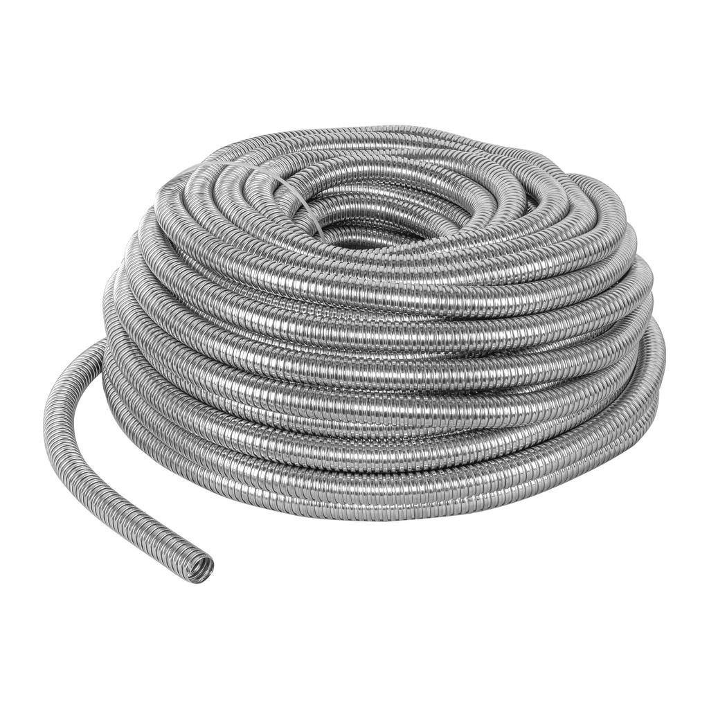 Rollo de 50 m de tubo flexible metalico de 3/4', Volteck