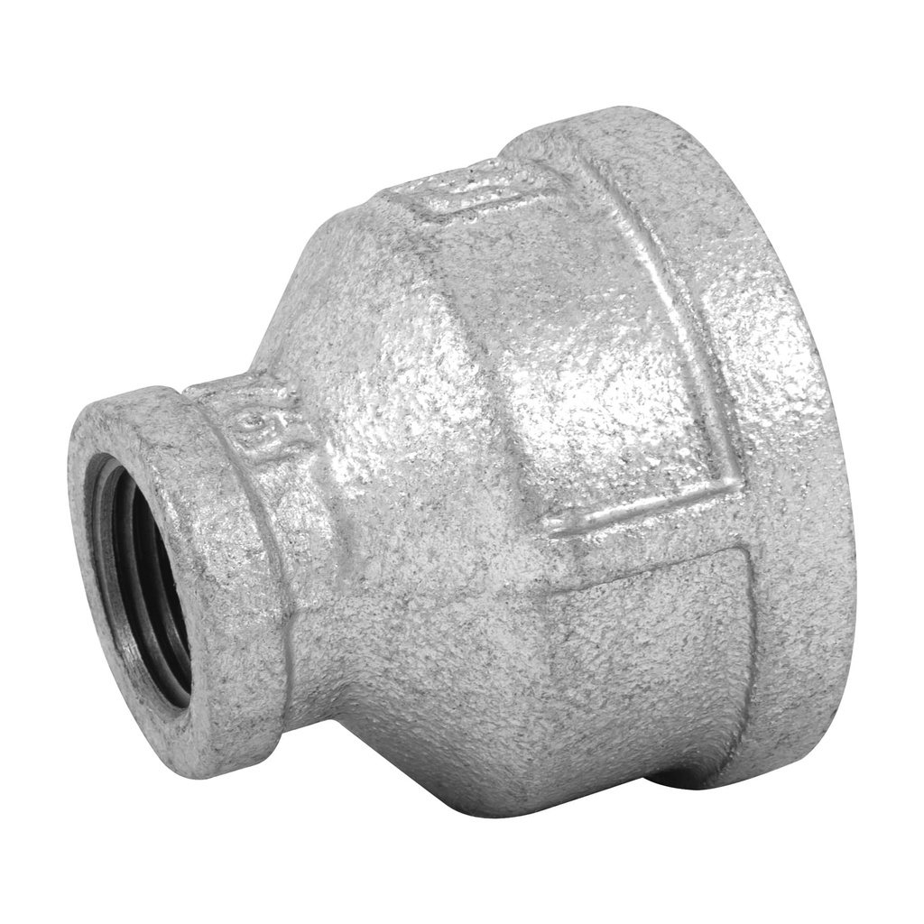 Reduccion campana acero galvanizado 1-1/4' x 1/2', Foset