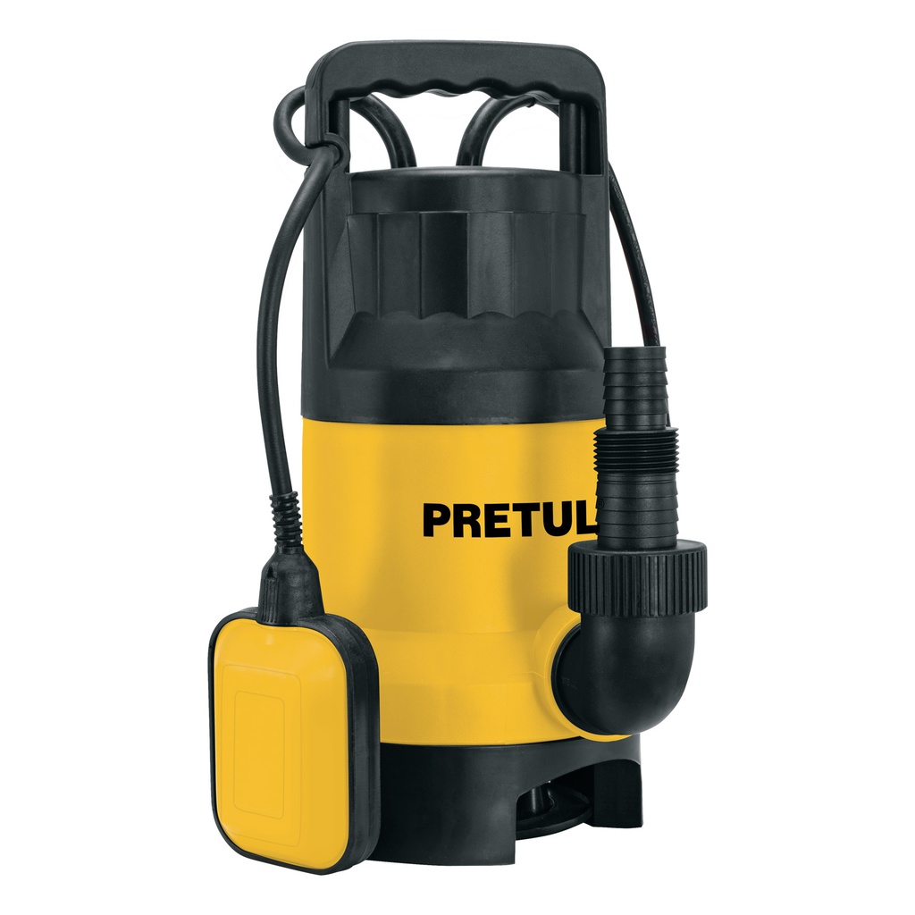 Bomba sumergible plastica, 1-1/2 HP para agua sucia, Pretul