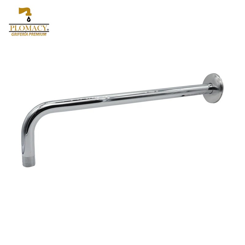 Brazo Para Regadera Largo 1/2" x 90° x 38cm. Plomacy (BRL90)