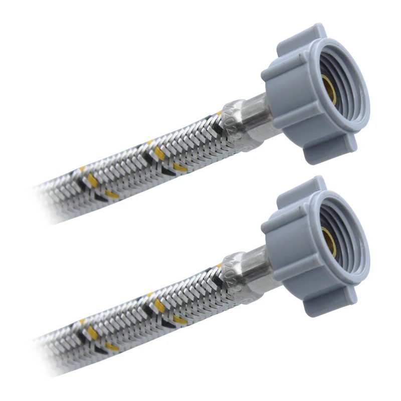 Conector Flexible Para Lav - Freg 1/2" AM X 1/2" AM X 55 CM Acero Inox. Plomacy (CFA55)