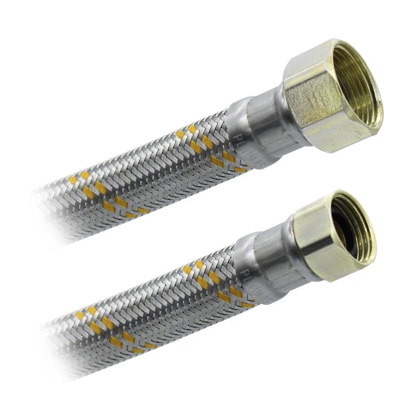 Conector Flexible Para Boiler 1/2" X 3/4" X 60cm. Acero Inox. Plomacy (BIM60)