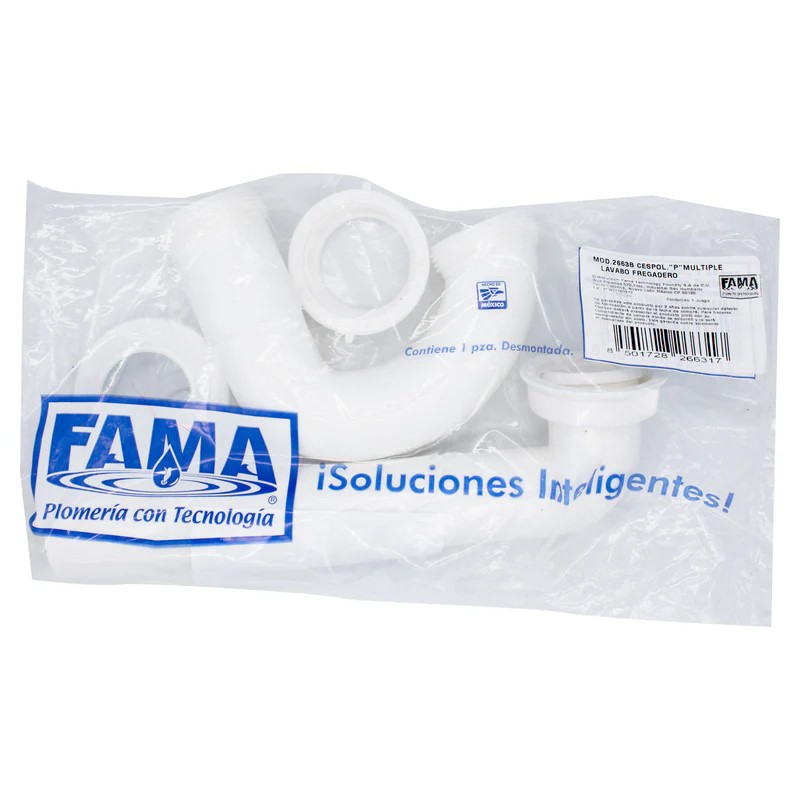 Cespol-"P"  Multiple Para Lavabo y Fregadero (En Bolsa Economica) (2663B)