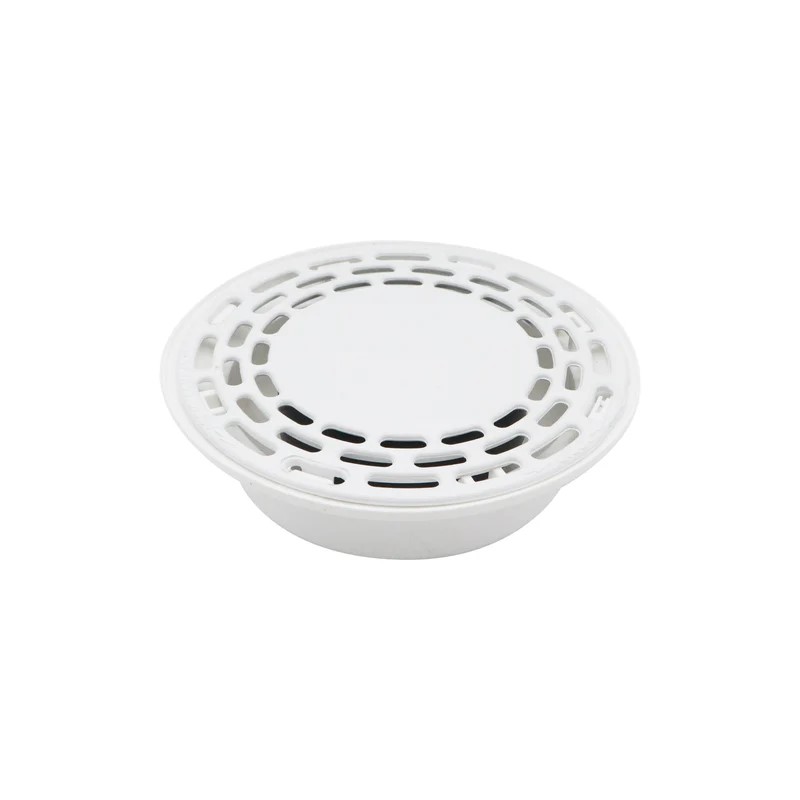 Coladera Redonda Para Tubo PVC Rejilla Blanca #4 (9685)