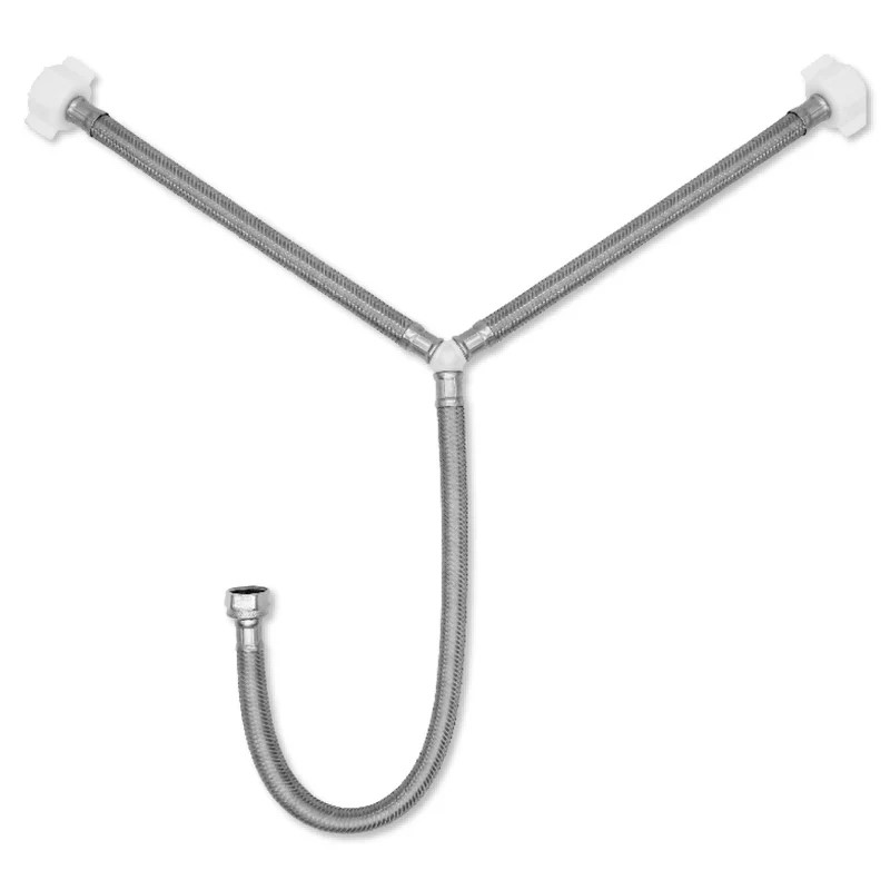 FamaFlex Poliacero Para Agua Potable TEE 1/2" FIP x 1/2" AM x 1/2" AM x 55cm.-22"  (3584)
