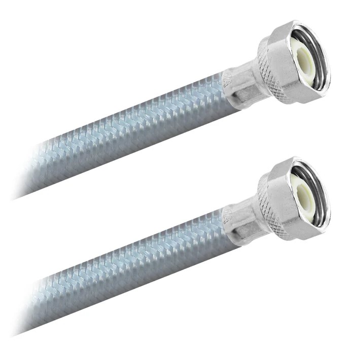 FamaFlex Poliacero Para Agua Potable 1/2" FIP x 1/2" FIP x 30cm.-12"  (3900)
