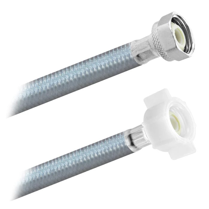 FamaFlex Poliacero Para Agua Potable 1/2" FIP x 1/2" AM x 30cm.-12"  (3820)