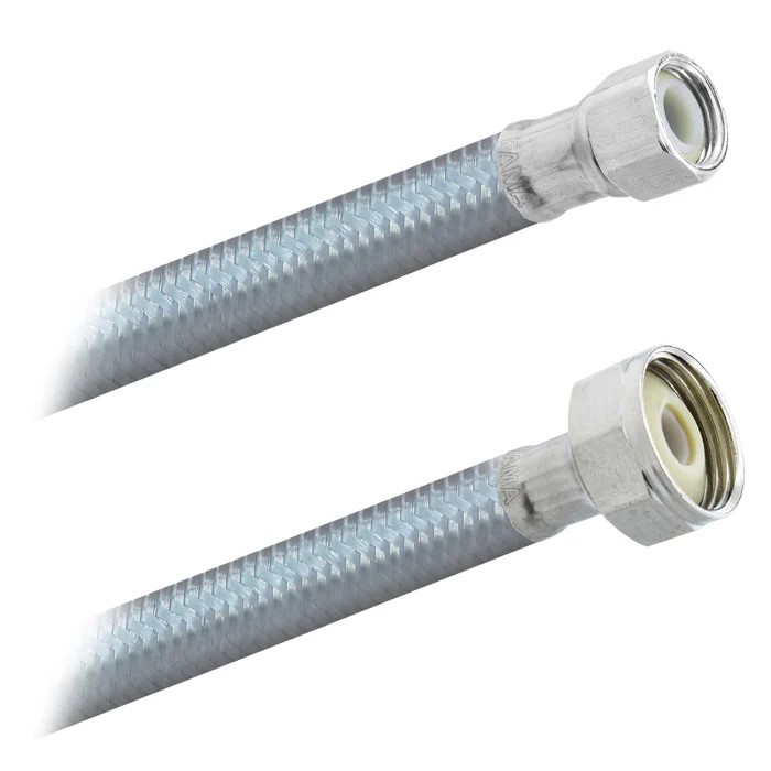 FamaFlex Poliacero Para Sanitario 3/8" COMP x 7/8" FIP x 50cm.-20"   (3846)