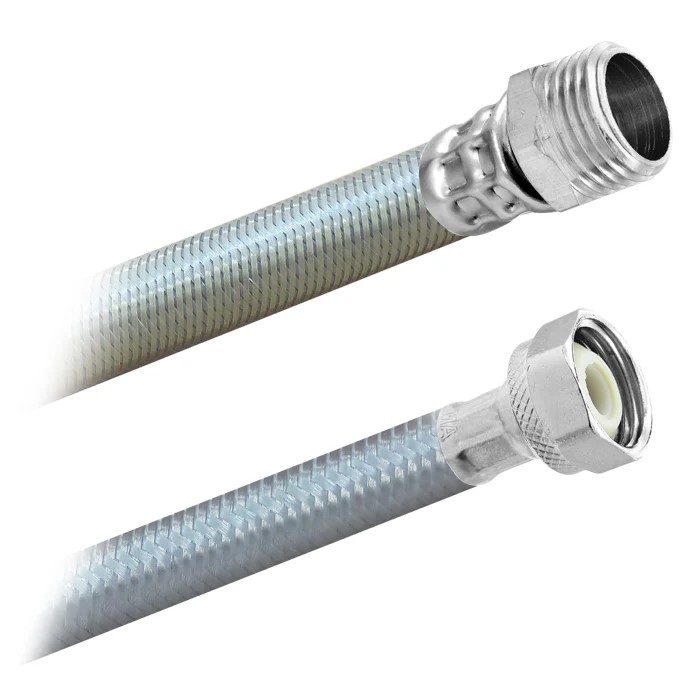 FamaFlex Poliacero Para Boiler Macho 1/2" FIP x 3/4" M x 60cm.-24"  (3984)