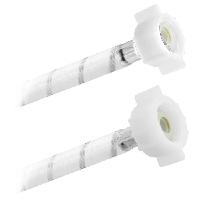 FamaFlex Poli-Acetal Para Sanitario 1/2" AM x 7/8" AM x 35cm.-14"   (3951)