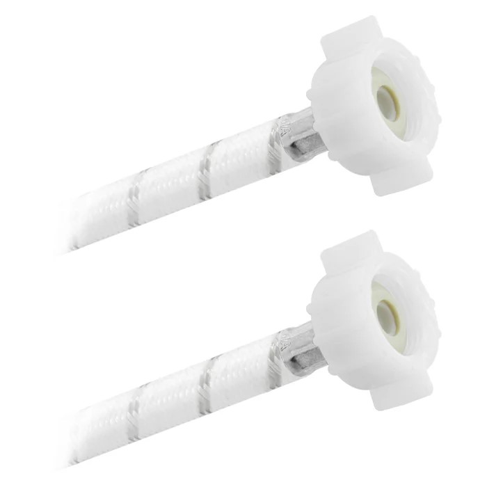 FamaFlex Poli-Acetal Para Sanitario 7/8" AM x 7/8" AM x 35cm.-14"   (3953)
