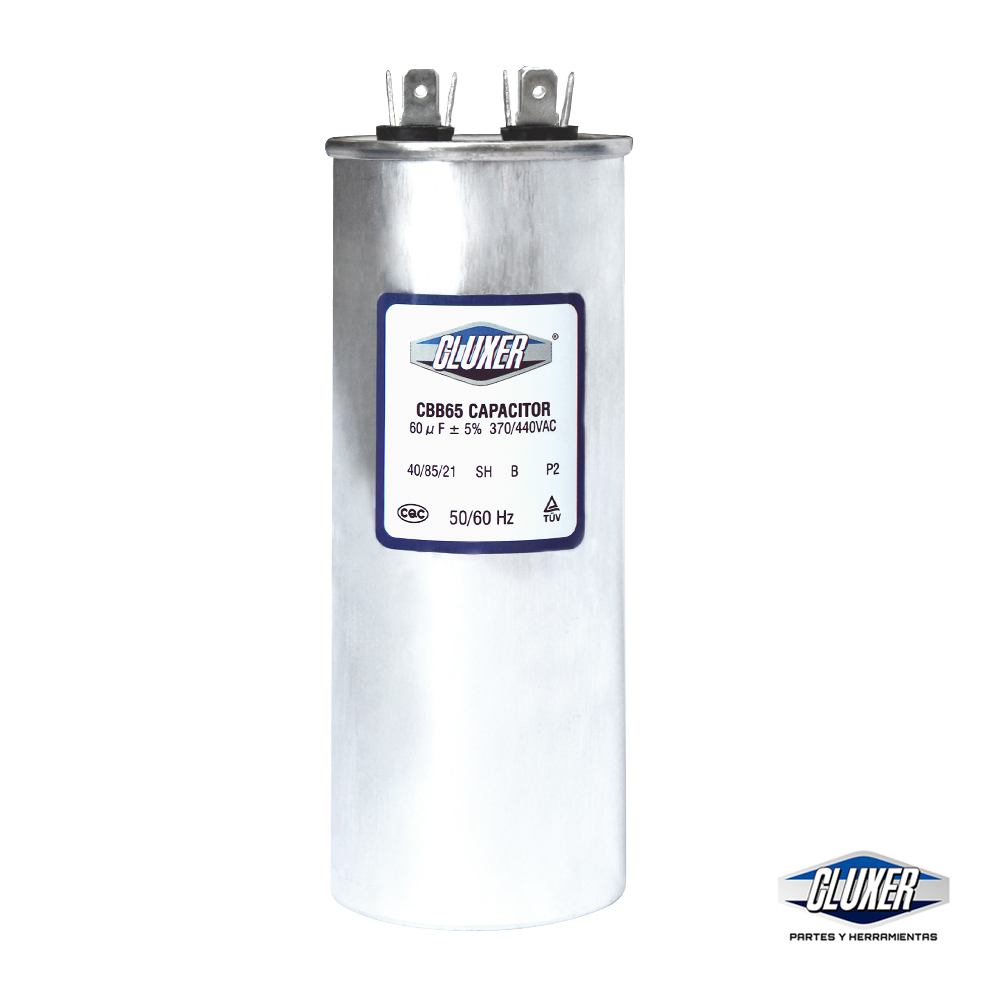 1 Capacitor De Trabajo 60mf, Dual 440-370vac +-5%, 50/60hz