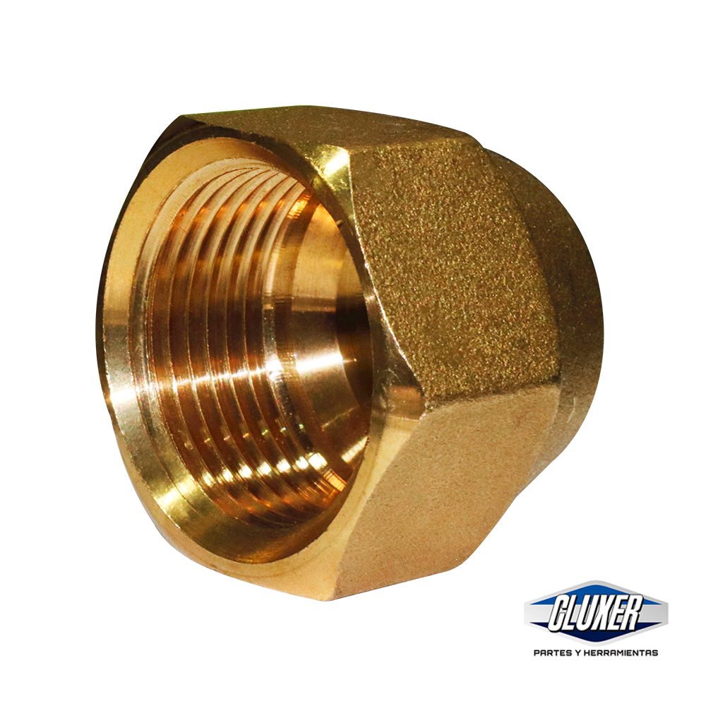 1 Tuerca Flare De Bronce 3/8 Pulgada, Forjada, Cluxer