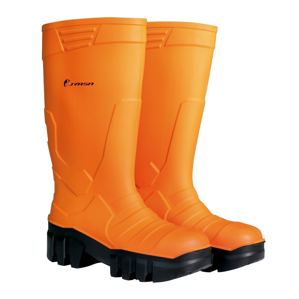 BOTA DE SEGURIDAD DE TPU TERMICA ANARANJADA TALLA 29