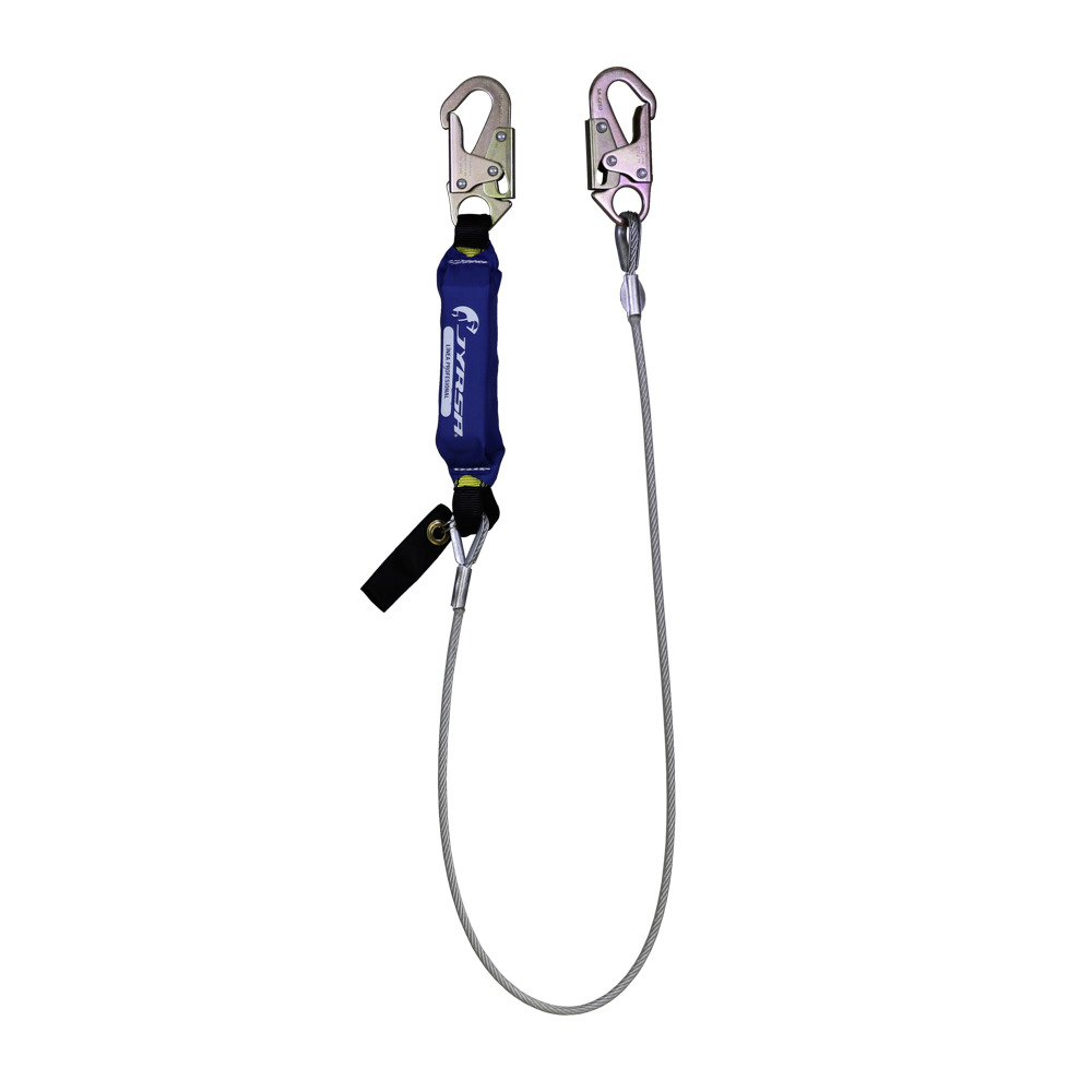 AMORTIGUADOR CON CABLE DE ACERO  DE 1/4 PULG. DE 1.83 MTS.