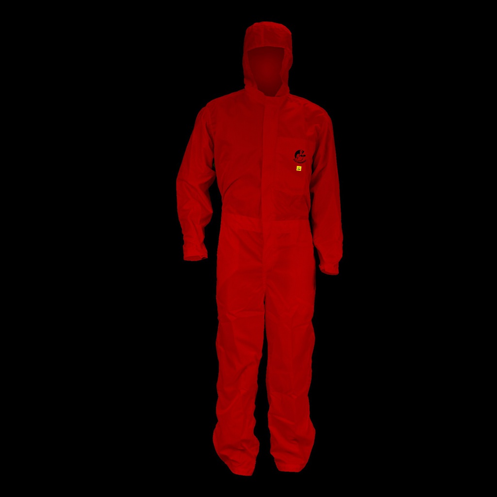 OVEROL ANTIESTATICO ECOFRIENDLY ROJO TALLA CHICA.