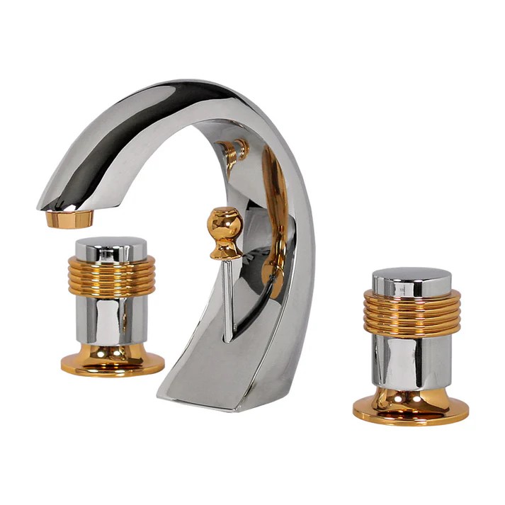 MEZCLADORA VENECIA M/HOLANDA ORO-CROMO CART.CERAMICO