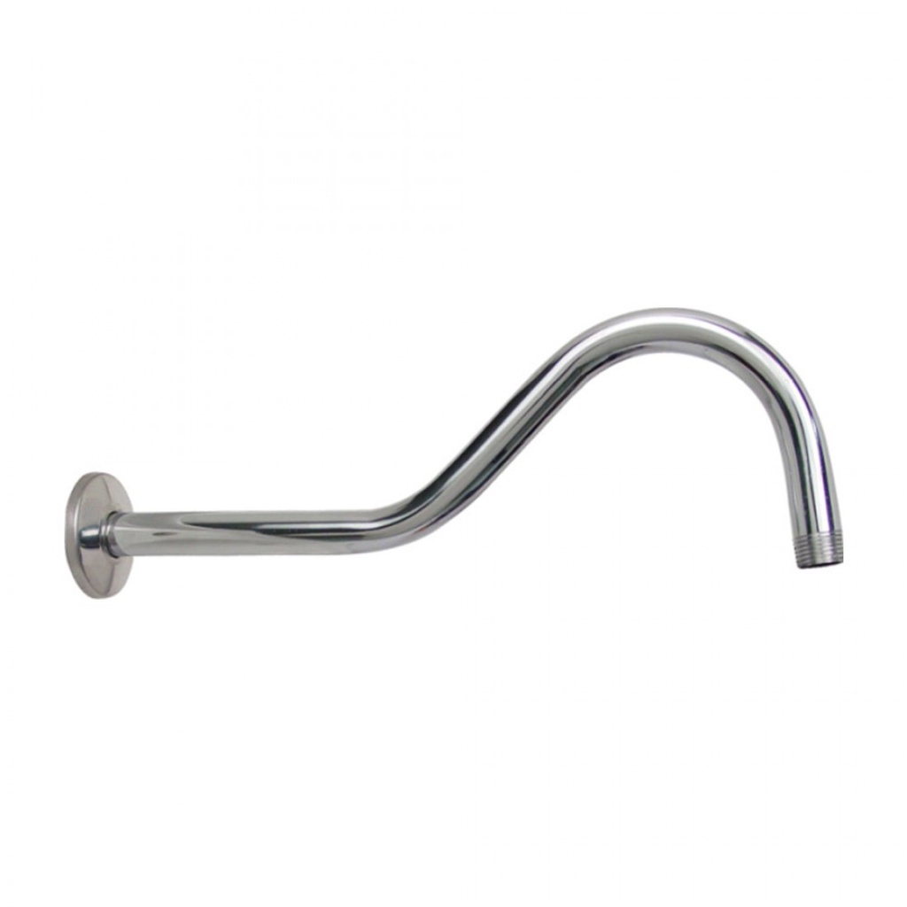BRAZO LARGO DE FIERRO C/CHAP.AC.INOX.ACABADO CROMO