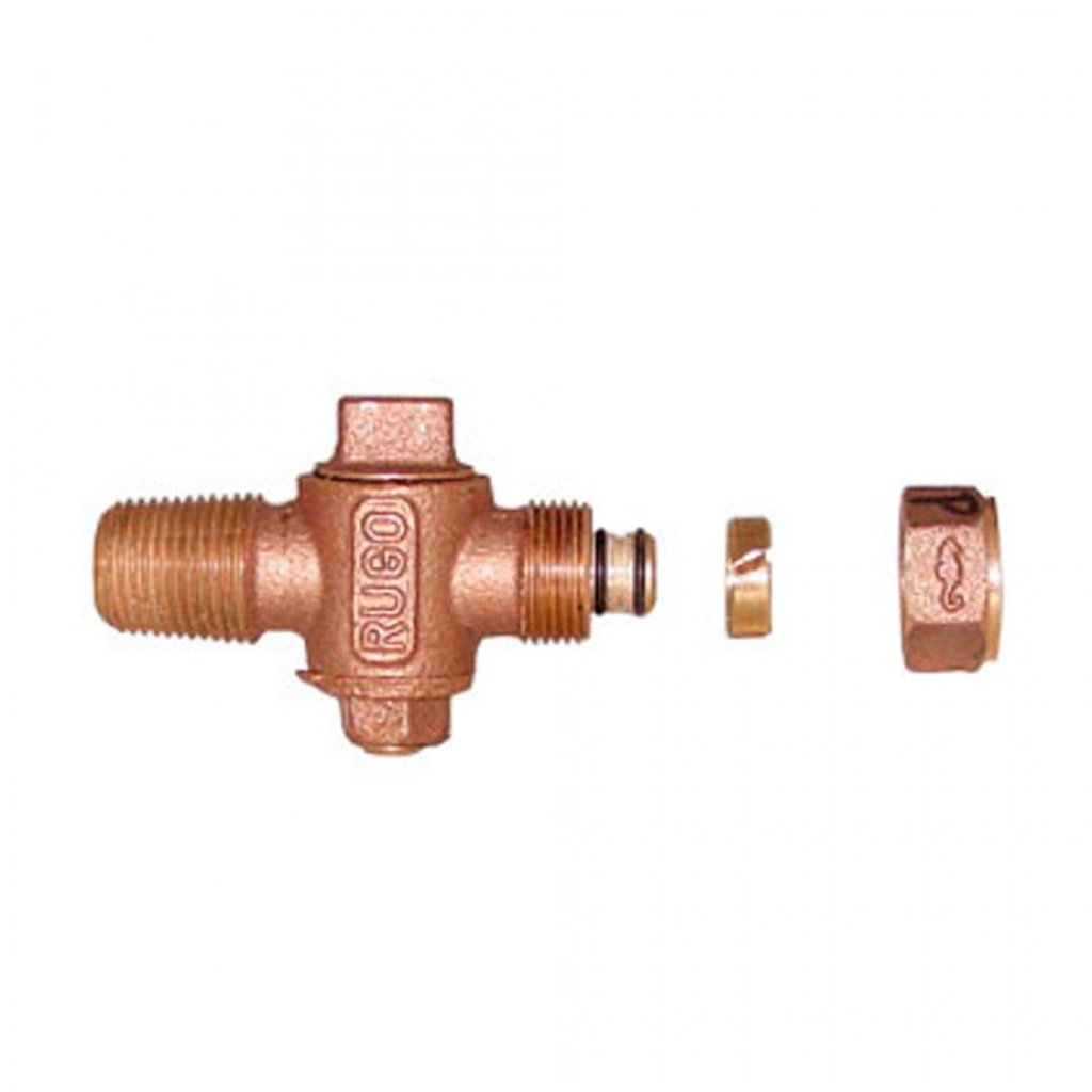 3/4" VALVULA INSERCION MACHO P/TUBO DE PLASTICO