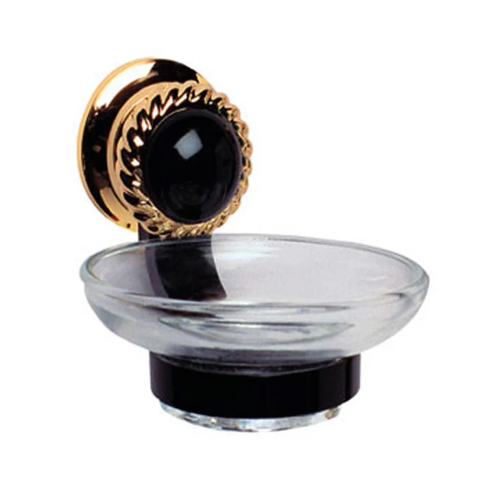 JABONERA LAVABO NEGRO-ORO