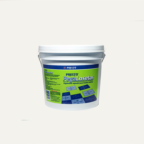 PRESTO PEGA LOSETAS  CUBETA 5 KG