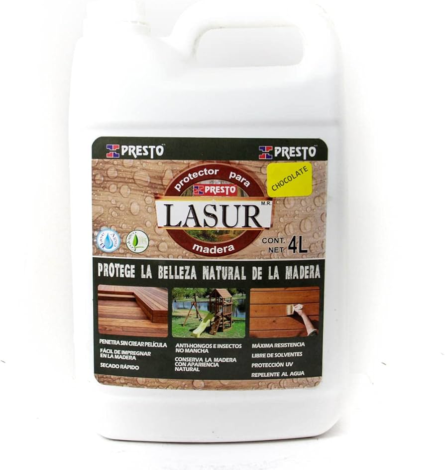 PROTECTOR P/MADERA LASUR CHOCO LATA 4 LT