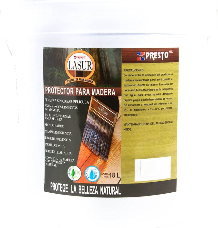 PROTECTOR P/MADERA LASUR  NOGAL CUBETA 18 LT