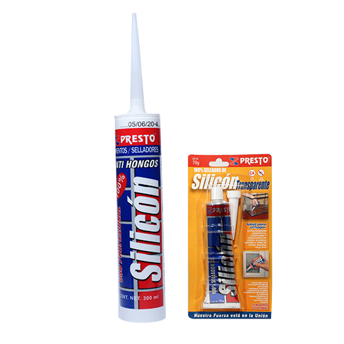 SILICON PRESTO 100% TRANSP TUBO 70 GR