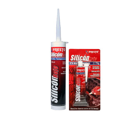 SILICON PRESTO 100% ROJO TUBO 70 GR