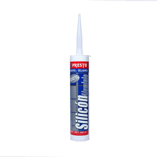 SILICON PRESTO 100% ALUMINIO CARTUCHO 300 ML