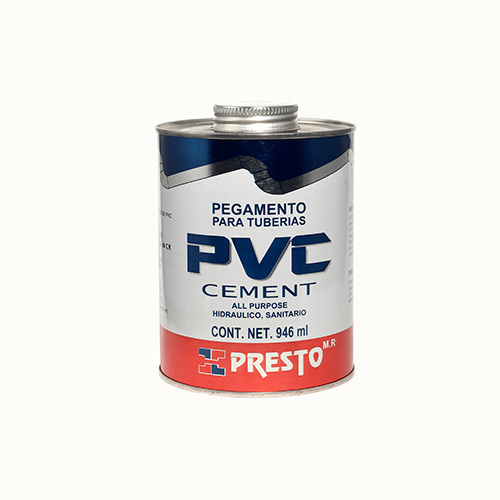 PEGAMENTO PVC PRESTO LATA 946 ML