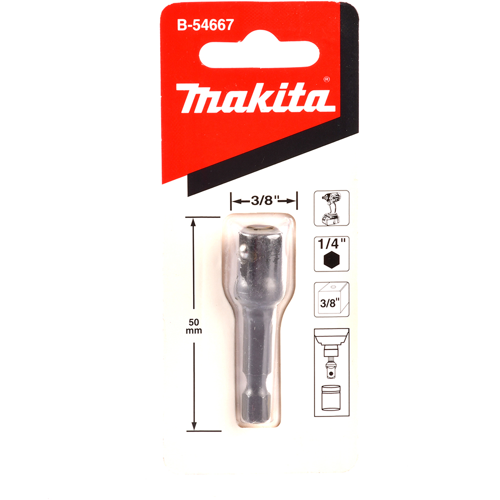 ADAPT.MAK.P/DADO 1/4HEX- 3/8”de impacto