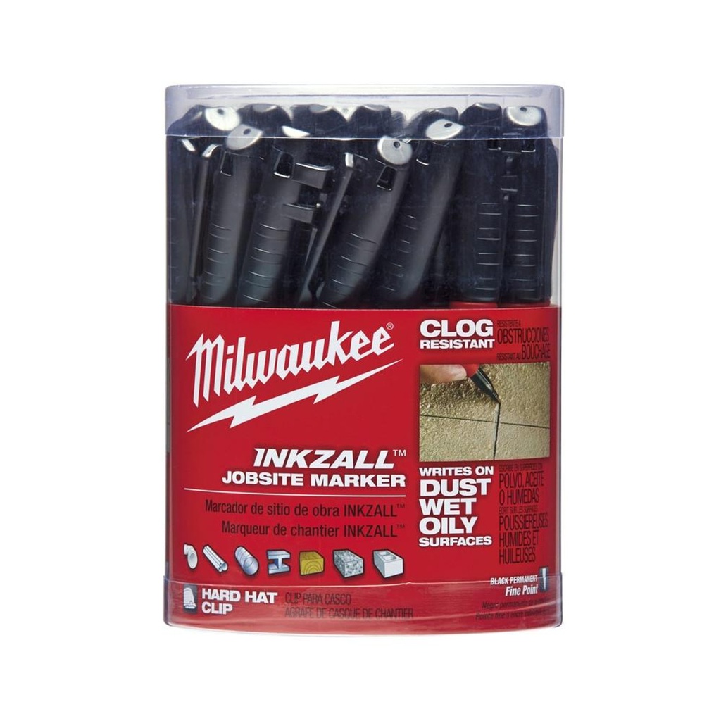 MARCADOR INKZALL FINO NEGRO
